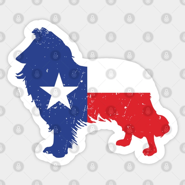 Lone Star State, Lone Star Flag, Texas State Flag, Texas, College Station, Reville, Collie Sticker by TheShirtGypsy